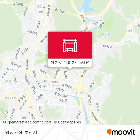 명장시장 지도
