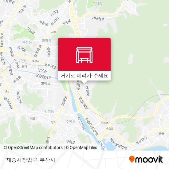 재송시장입구 지도