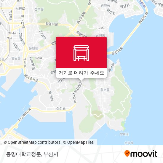 동명대학교정문 지도