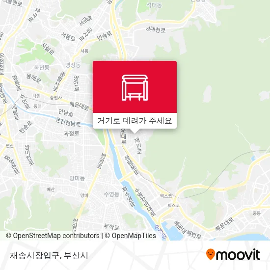 재송시장입구 지도