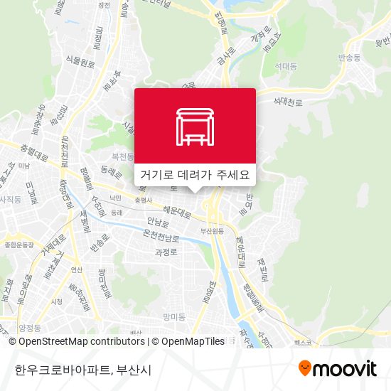 한우크로바아파트 지도