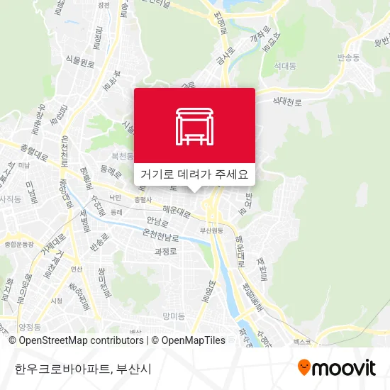 한우크로바아파트 지도