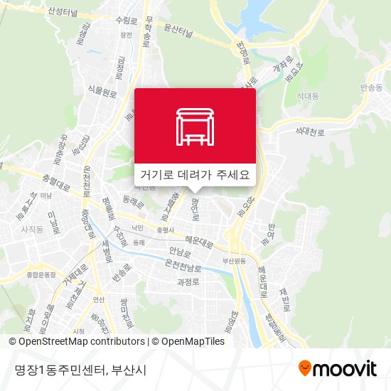 명장1동주민센터 지도