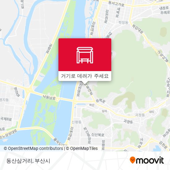동산삼거리 지도