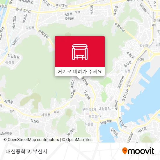 대신중학교 지도