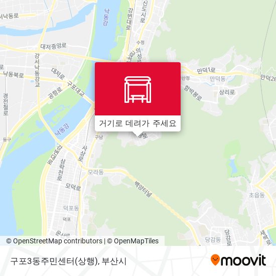 구포3동주민센터(상행) 지도