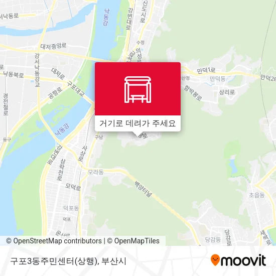 구포3동주민센터(상행) 지도