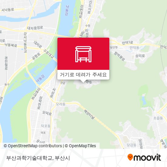 부산과학기술대학교 지도
