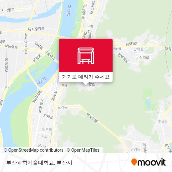부산과학기술대학교 지도