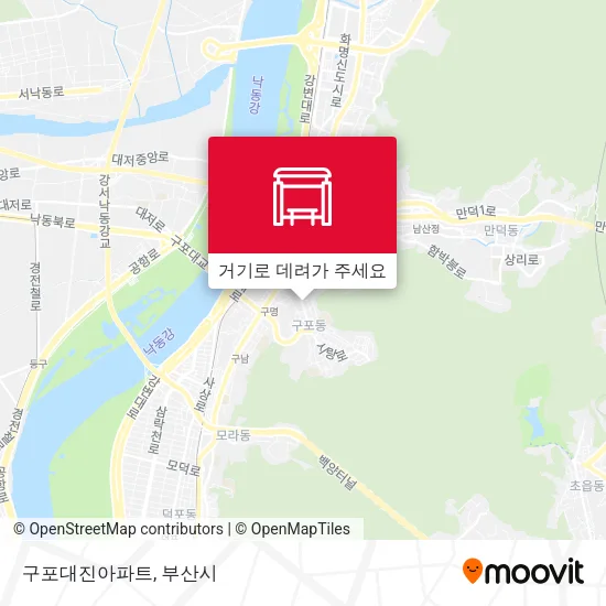 구포대진아파트 지도