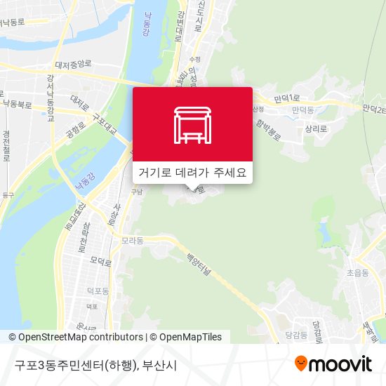 구포3동주민센터(하행) 지도