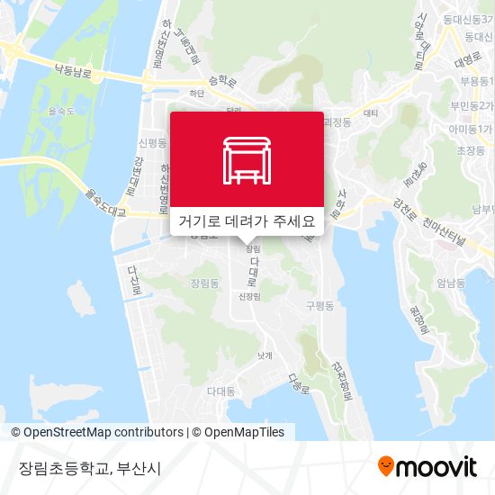 장림초등학교 지도