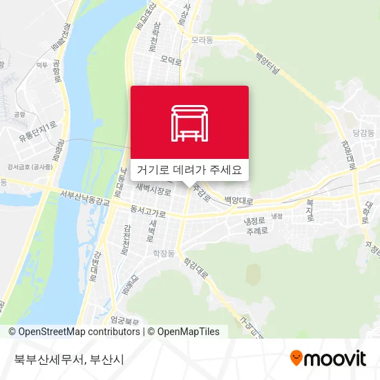 북부산세무서 지도