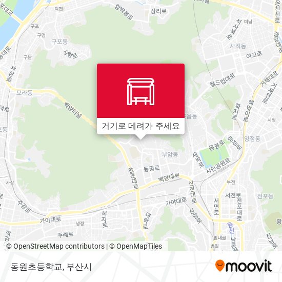 동원초등학교 지도