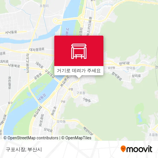 구포시장 지도