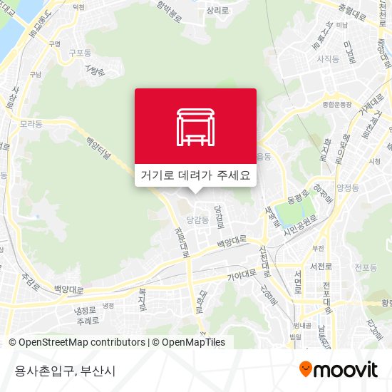 용사촌입구 지도
