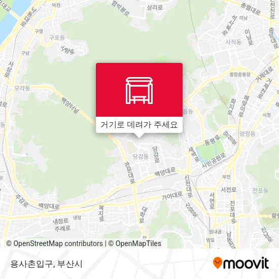 용사촌입구 지도