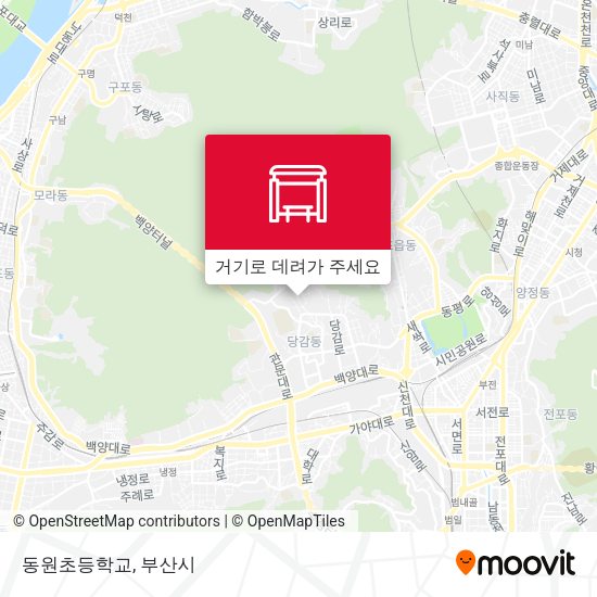 동원초등학교 지도
