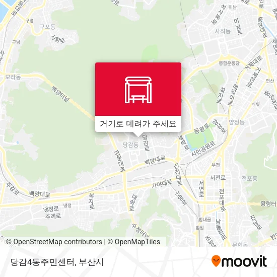 당감4동주민센터 지도
