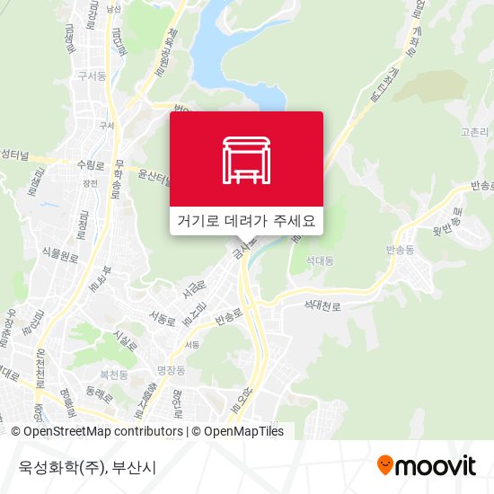 욱성화학(주) 지도