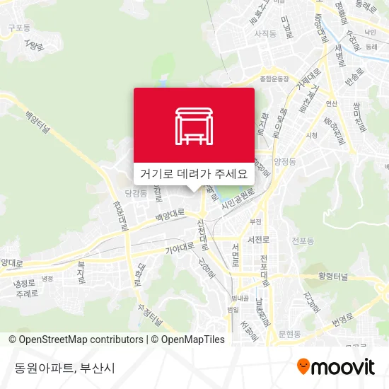 동원아파트 지도