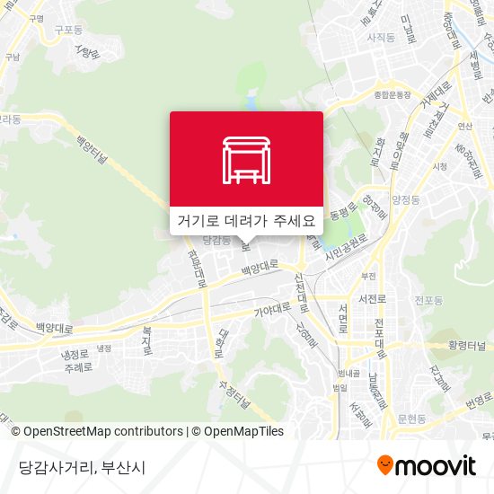 당감사거리 지도