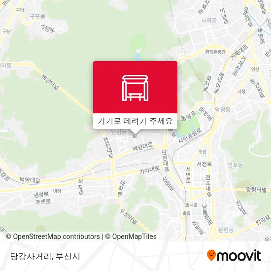 당감사거리 지도