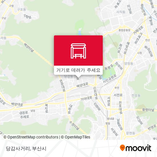 당감사거리 지도