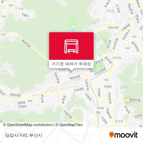 당감사거리 지도