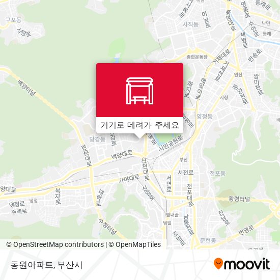 동원아파트 지도