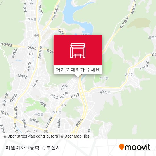 예원여자고등학교 지도