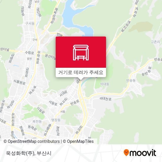 욱성화학(주) 지도
