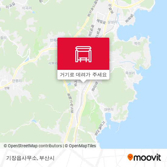 기장읍사무소 지도