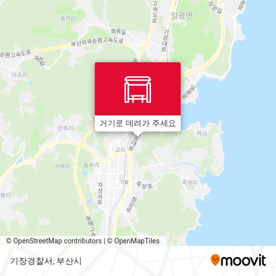 기장경찰서 지도