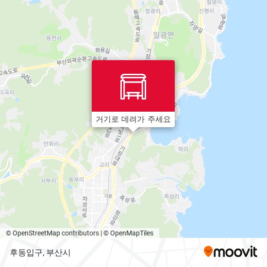 후동입구 지도