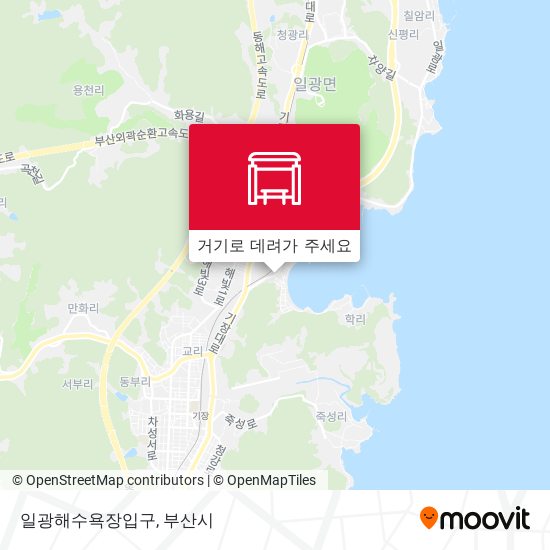 일광해수욕장입구 지도