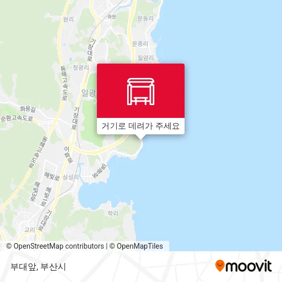부대앞 지도