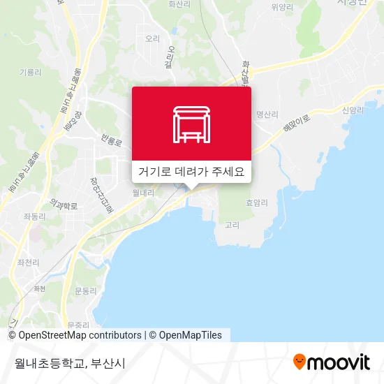 월내초등학교 지도