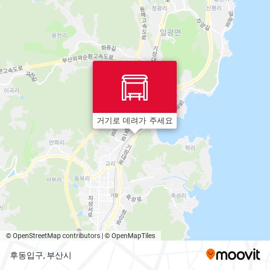 후동입구 지도