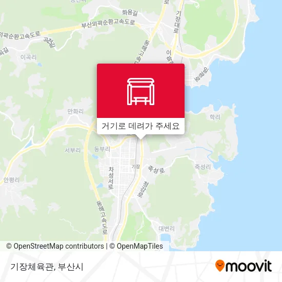 기장체육관 지도
