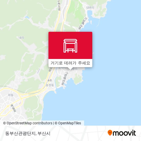 동부산관광단지 지도