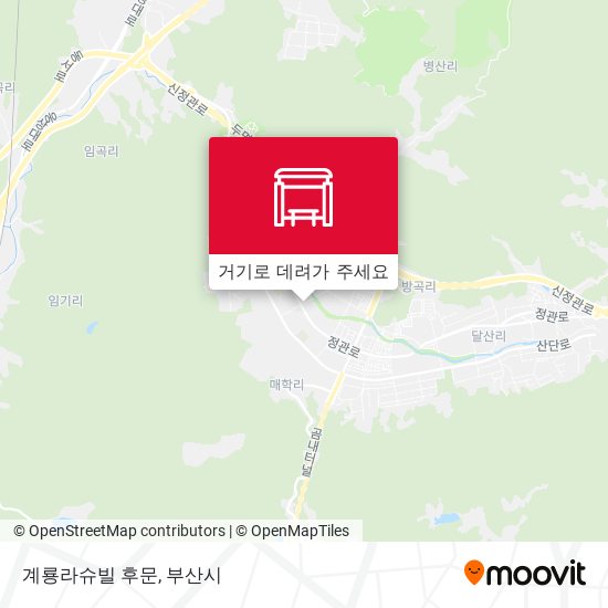 계룡라슈빌 후문 지도