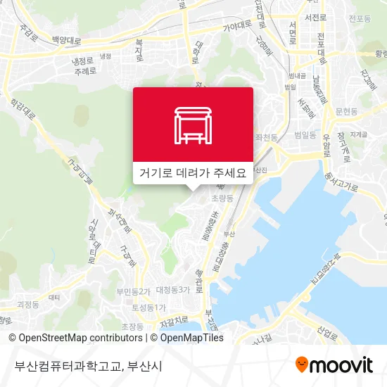 부산컴퓨터과학고교 지도