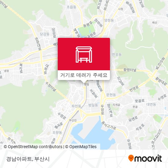 경남아파트 지도