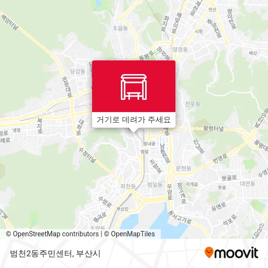 범천2동주민센터 지도