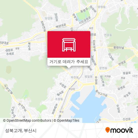 성북고개 지도