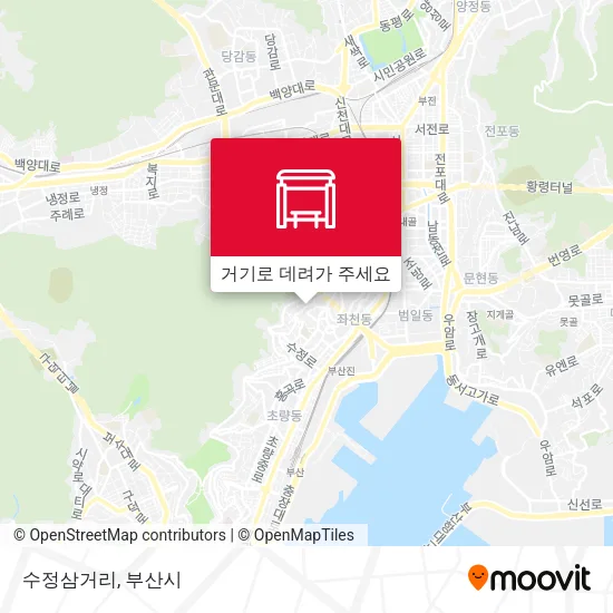 수정삼거리 지도