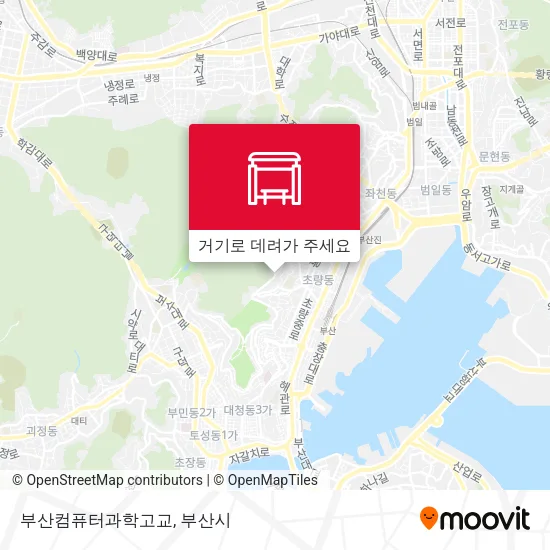부산컴퓨터과학고교 지도
