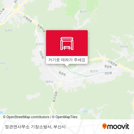 정관면사무소 기장소방서 지도