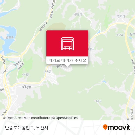 반송도개공입구 지도